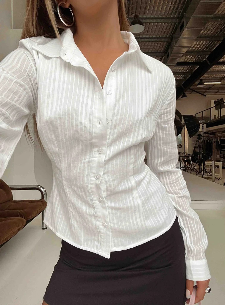 Fogler Shirt White | Princess Polly US