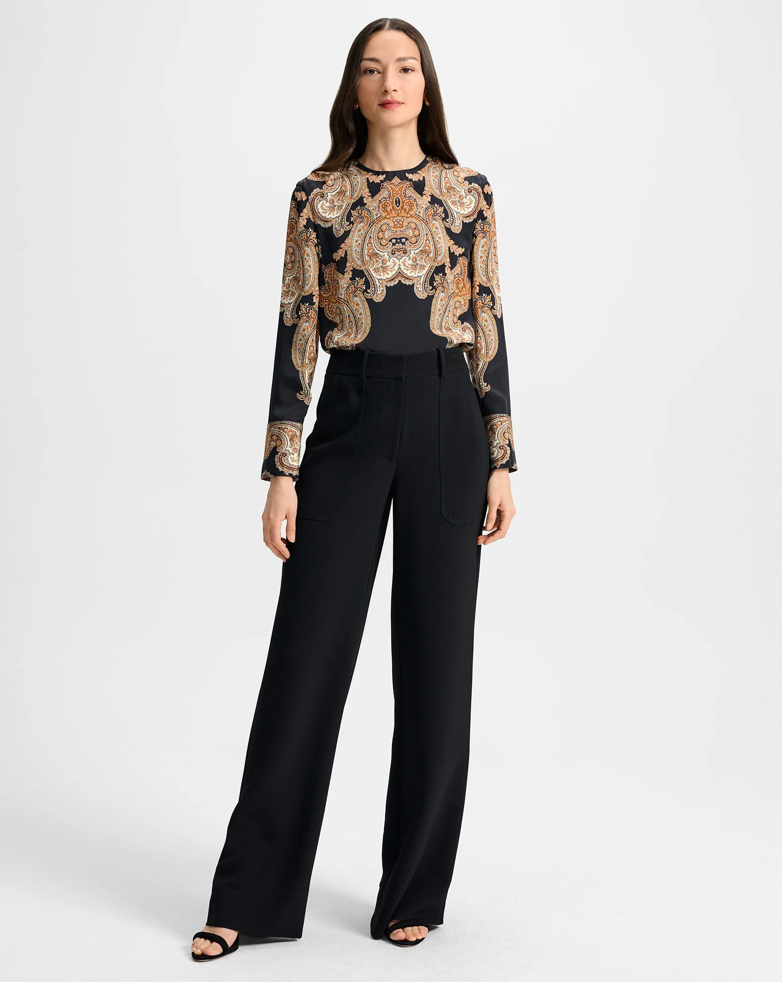 Cole Wide-Leg Pant | Veronica Beard