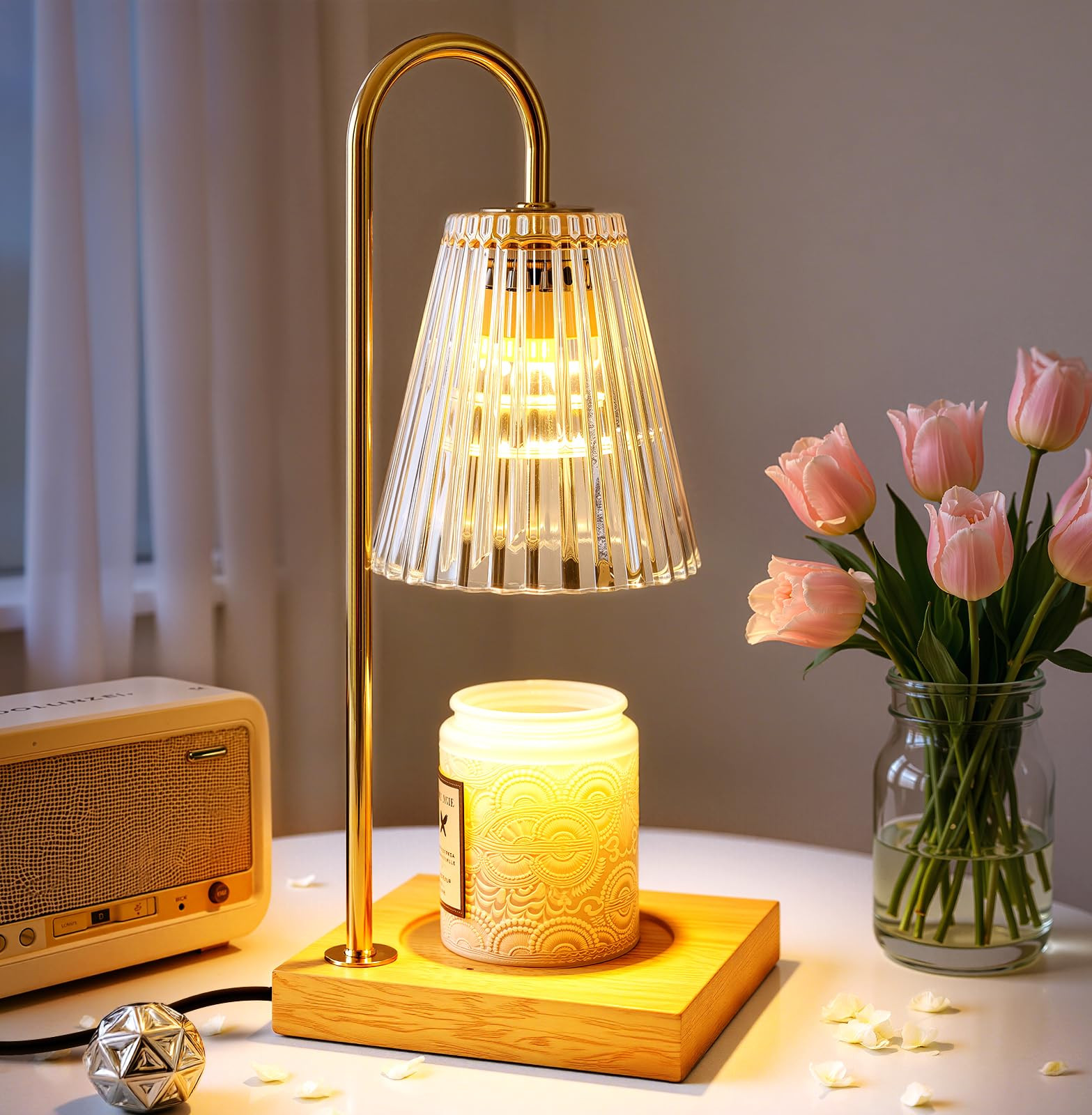 Candle Warmer Lamp with Timer Dimmer, Birthday Gifts for Mom Women Friend Sister, House Warming G... | Amazon (US)