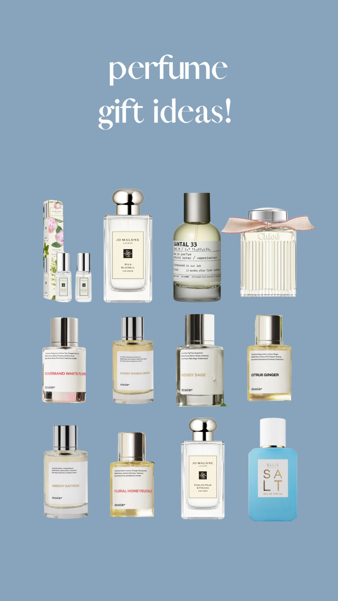 YUMMMM! 

Perfumes for Christmas are the BESTTTT! 
These are sents I LOVE! 

Dossier has 50% off rn!!! 

#LTKBeauty #LTKSaleAlert #LTKGiftGuide