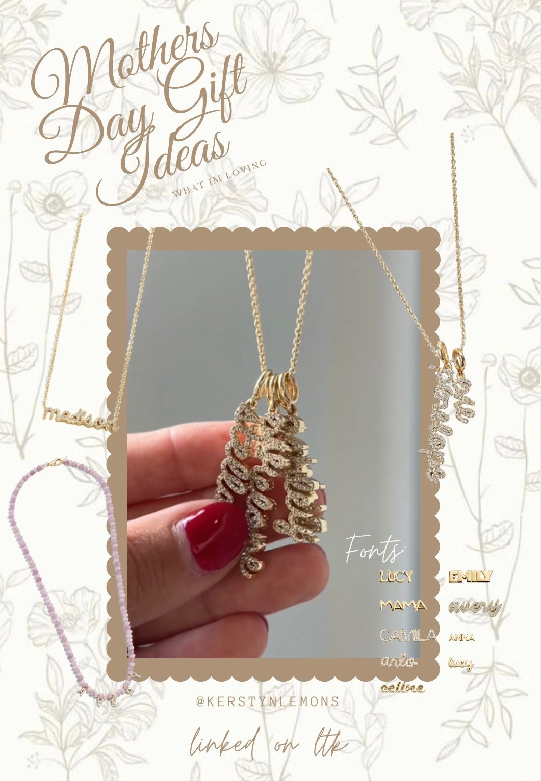 Mother’s Day gift ideas ✨ loving these personalized necklaces from @baublebar - snagging one with baby girls name on it! Would make such a great gift idea for Mother’s Day! 

#LTKmomlife #LTKKids #LTKU