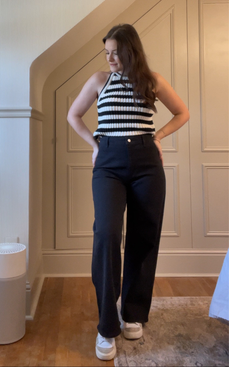 Wide leg pants, striped tank

#LTKfindsunder50 #LTKstyletip #LTKSeasonal