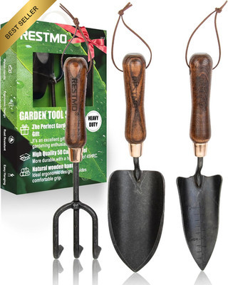 3PCS Garden Tool Set Trowel Transplanter Cultivator Carbon Steel Wood Handle  | eBay Australia | eBay AU