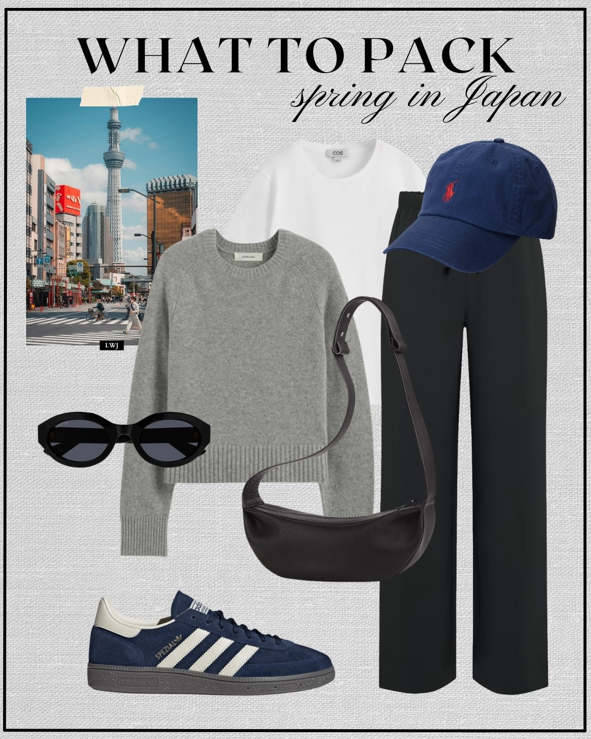 spring outfit inspo for japan

gray sweater / tee / baseball hat / aritzia lodge pants / adidas handball spezial sneakers / gucci sunglasses / minimal leather crossbody 



#LTKTravel