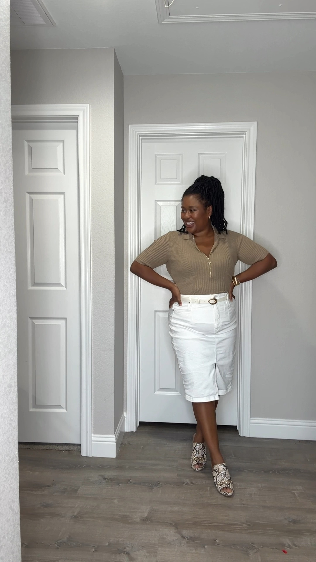 Fall fashion inspo! Pair bright whites with neutrals to offset the look! Adding in animal print through your shoes and accessories can bring the 2024 fall trend to life 

Wearing a size 14 in the pencil skirt & large in the top. Shapewear size XL 

#LTKSeasonal #LTKStyleTip #LTKMidsize