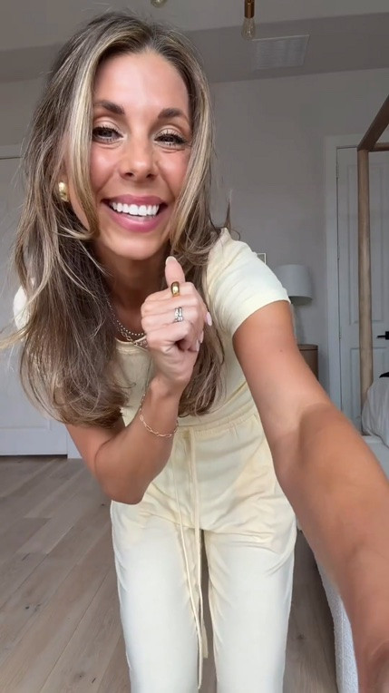 The cutest butter yellow Amazon set that I have in so many styles! The material is so soft and stretchy and I just love these matching sets for around the house and I even wear them out too! Wearing size small

#LTKootd #LTKgrwm #LTKdayinmylife