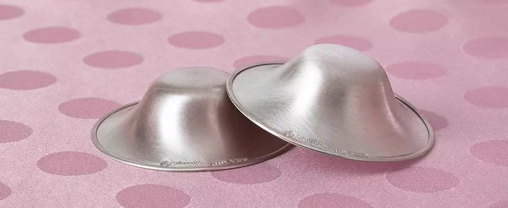 The Original Silver Nursing Cups - Nipple Shields for Nursing