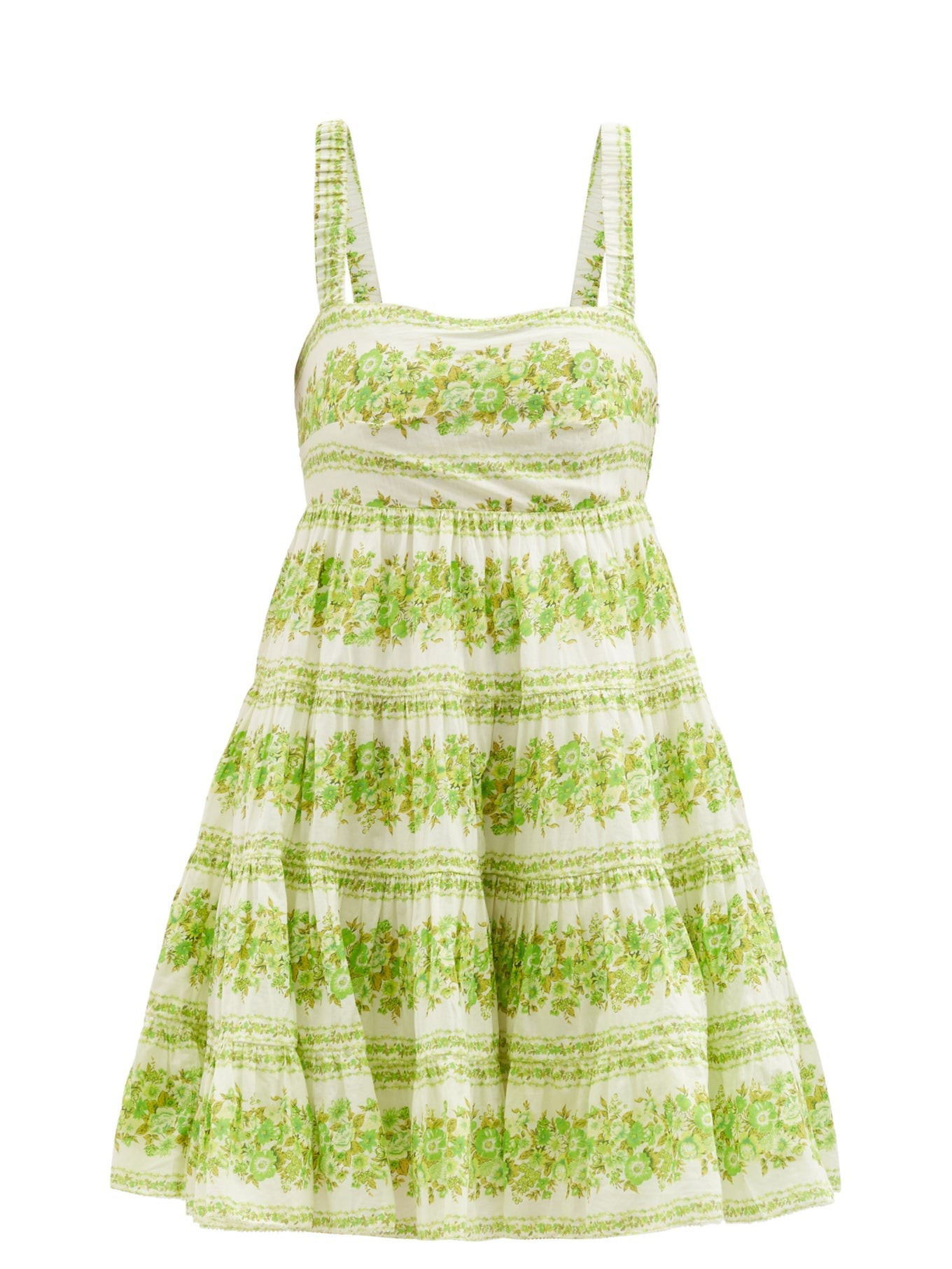 Jolene square-neck floral-print linen sun dress | Matches (US)