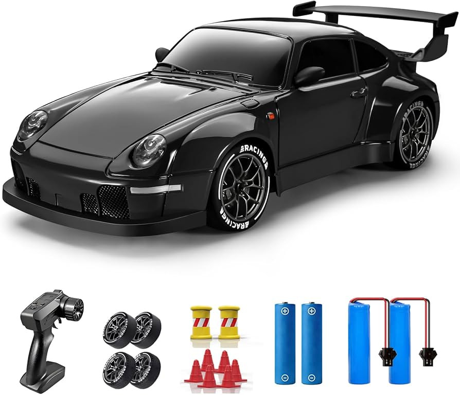 ACAMMZAR RC Drift Car, 1:24 Remote Control Car for Kids, 20KM/H 4WD High Speed RC Cars with Light... | Amazon (US)