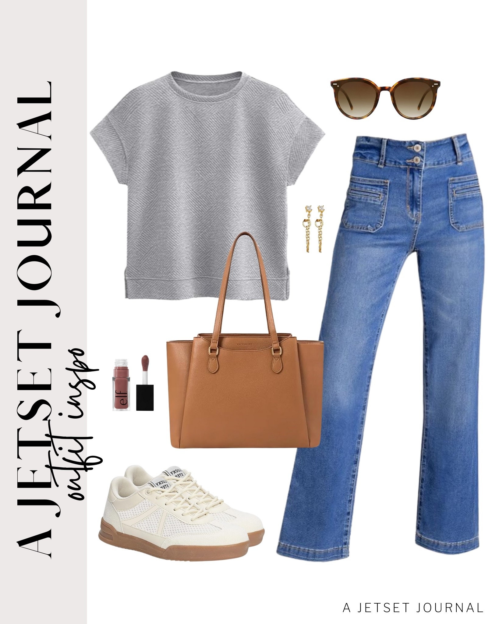 Here's a basic t shirt you can pair with wide leg jeans and a cute handbag for an everyday look!
platform sneakers, elf lip oil, beauty finds, stylish sunglases, amazon fashion, summer style, trendy look, viral fashion, gold earrings, everyday look, affordable style, amazon favorite, top picks, best seller, summer fashion

#LTKSeasonal #LTKU #LTKStyleTip