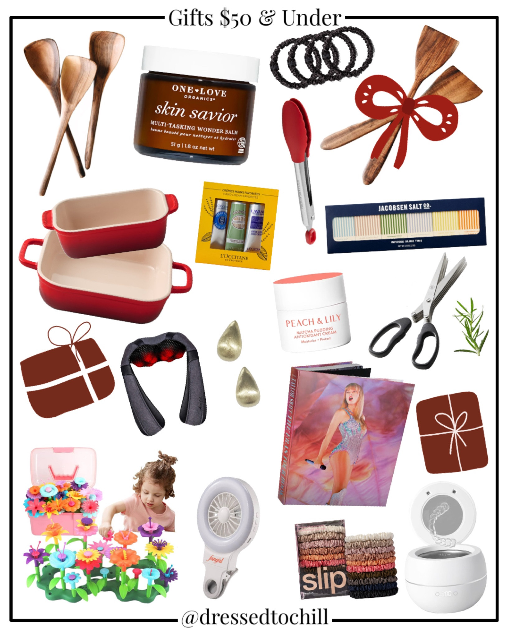 Ready for the best gifts you can find for $50 and under!? Say hello to high quality bake wear, handmade cooking tools, viral gadgets, and soothing skincare. Not to mention a flower-gardening toy that has held my 2 yo niece’s attention “an eternity in toddler focus time”. 

#LTKFindsUnder50 #LTKGiftGuide #LTKHoliday