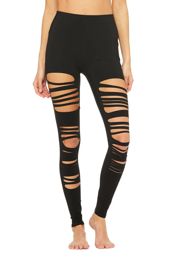 Extreme Ripped Warrior Legging - Black | Alo Yoga (US)