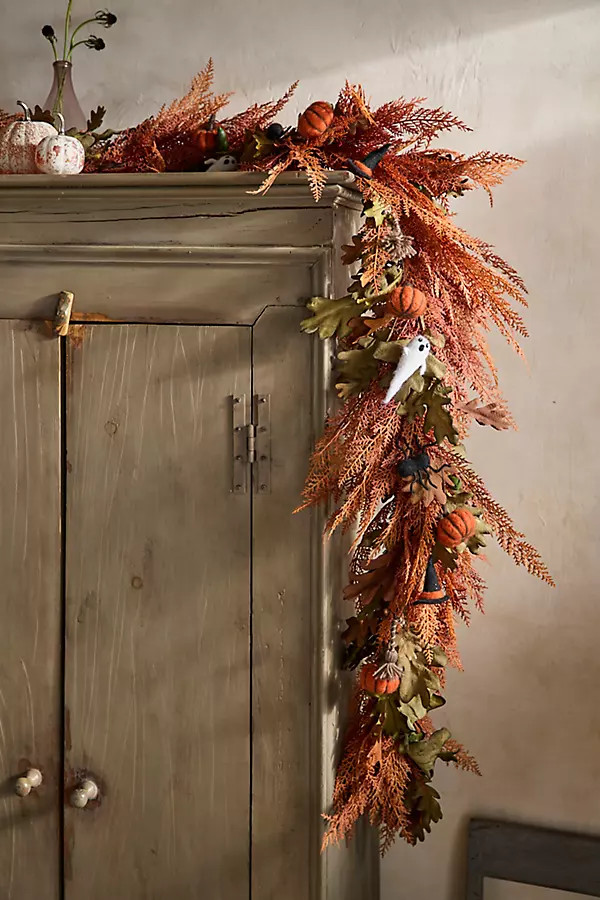 Faux Autumn Cedar Garland | Anthropologie (US)