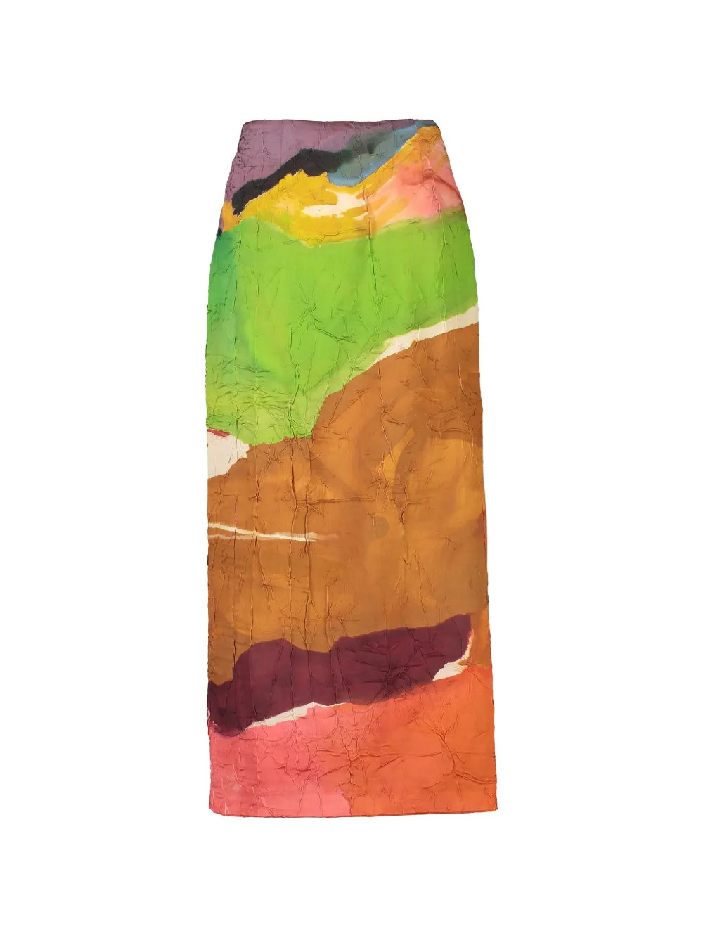 New SeasonUlla Johnsonx Helen Frankenthaler Inez geometric midi skirt | Farfetch Global