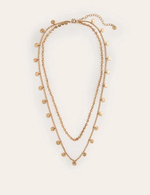 Hammered Disc Layered Necklace | Boden (US)