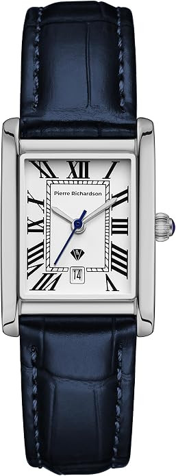 PIERRE RICHARDSON PR1092 Women's Watch - Leather Japanese Quartz Watch, 5ATM Water Resistant, Scr... | Amazon (US)