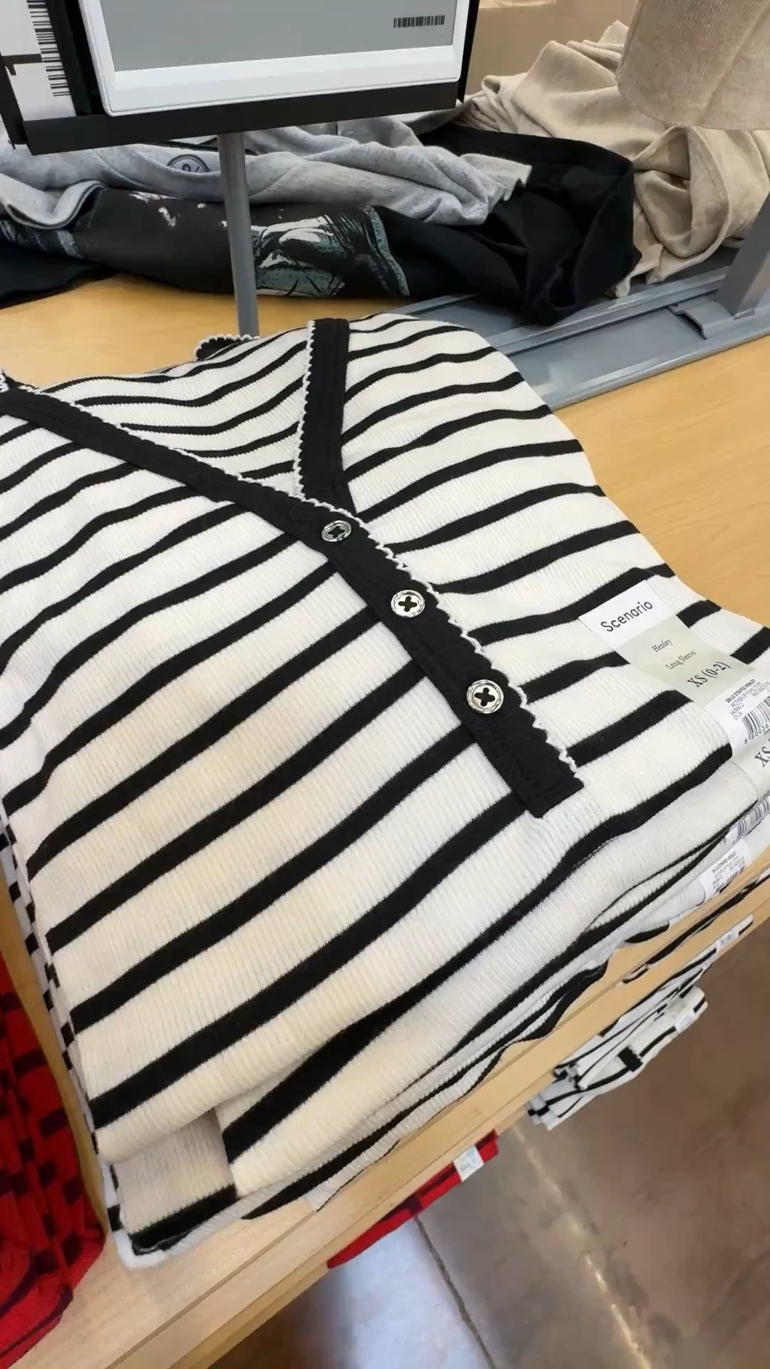 Striped Henley from Walmart