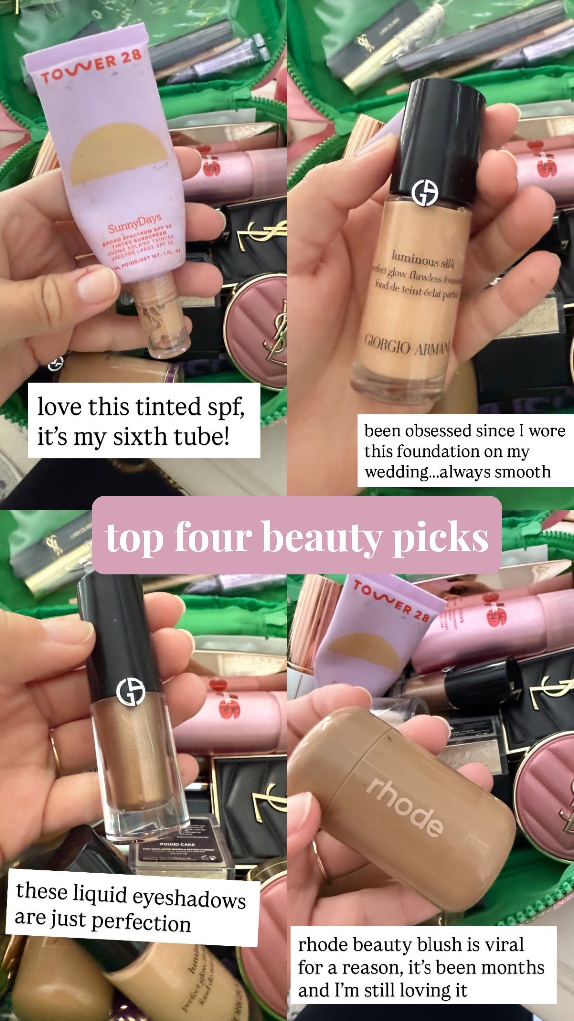 my top four beauty picks to try during the Sephora sale!


from tinted spf to the viral Rhode blush, so many classics to stock up on or try!




#LTKSaleAlert #LTKBeauty #LTKGiftGuide
