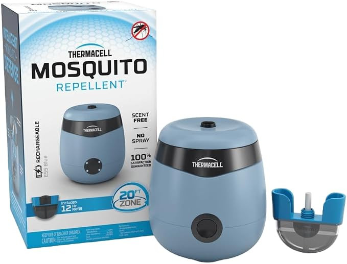 Thermacell Patio Shield Mosquito Repellent E-Series Rechargeable Repeller; 20’ Mosquito Protect... | Amazon (US)