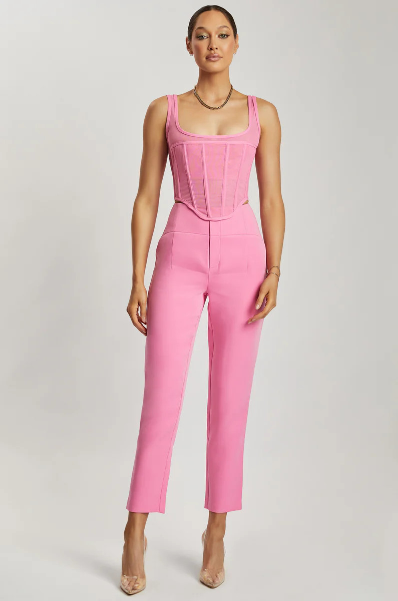 Indie High Waist Pants - Pink | MESHKI US