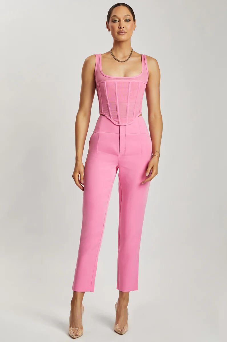 Indie High Waist Pants - Pink | MESHKI US