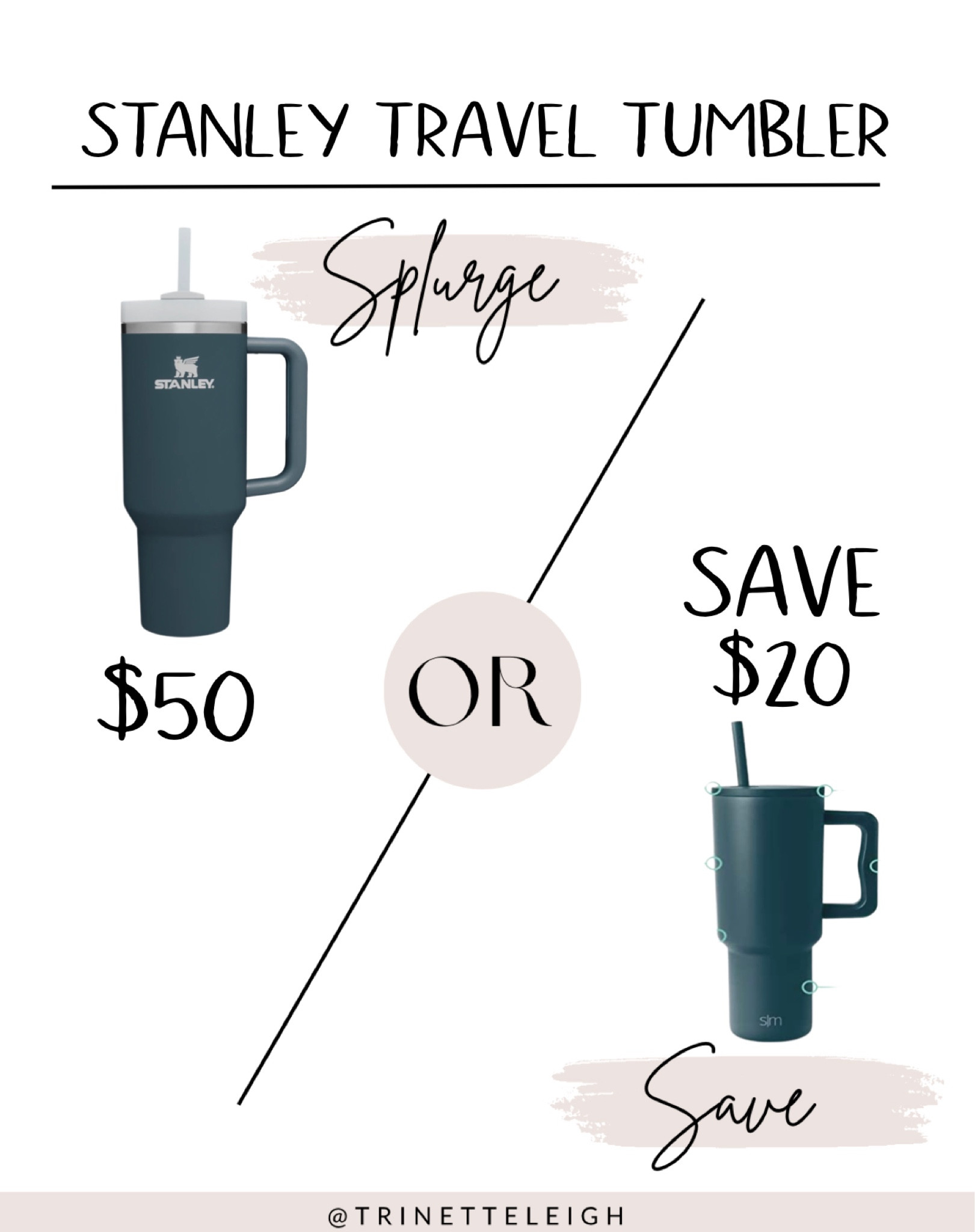 Sage vs splurge. Stanley 40 oz tumbler. Hand held tumbler. Trending tumbler. Gift ideas for her. Gifts for Valentine’s Day. Gifts for him. LTK under 50.

#LTKGiftGuide #LTKtravel #LTKunder50