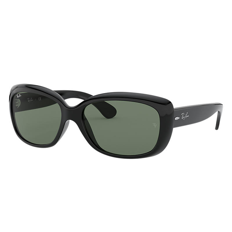 Ray-Ban Jackie Ohh Low Bridge Fit Black, Green Lenses - RB4101F | Ray-Ban (US)