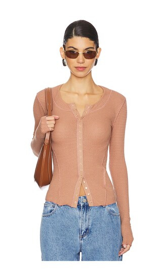 x Intimately FP Going Places Cardi In Cafe Latte | Revolve Clothing (Global)