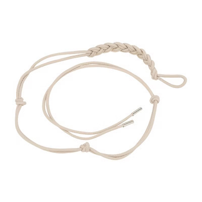 Unique Bargains Christmas Braided Leather Cord Pattern Adjustable Waist Belt Beige 1 Pc | Target