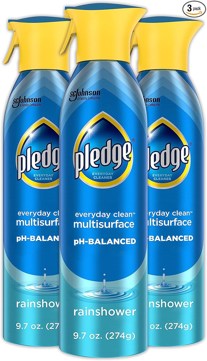 Pledge Everyday Clean Multi Surface Cleaner Spray, pH Balanced to Clean 101 Surfaces, Rainshower ... | Amazon (US)