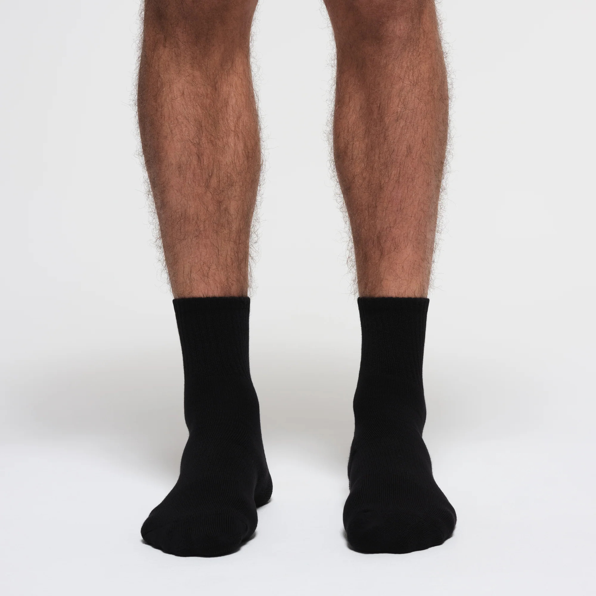 SKIMS Mens 3/4 Crew Sock 3-Pack | Black | Medium | Mens Socks | SKIMS (US)