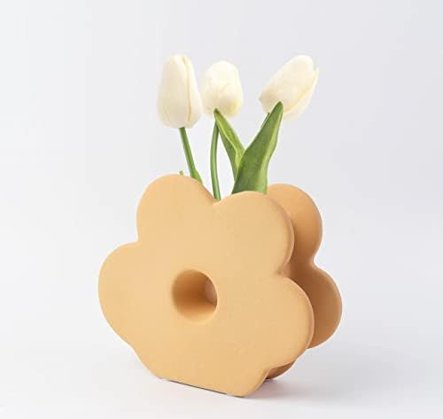 RECAT Ceramic Vase, Art Flower Vase, Minimalist Style Home Decor for Living Room, Table Shelf, We... | Amazon (US)