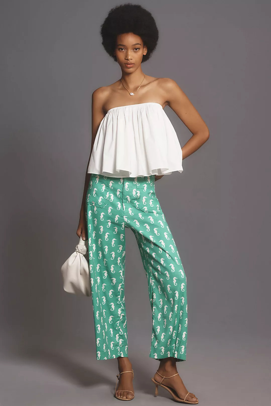The Colette Cropped Wide-Leg Pants by Maeve: Linen Edition | Anthropologie (US)