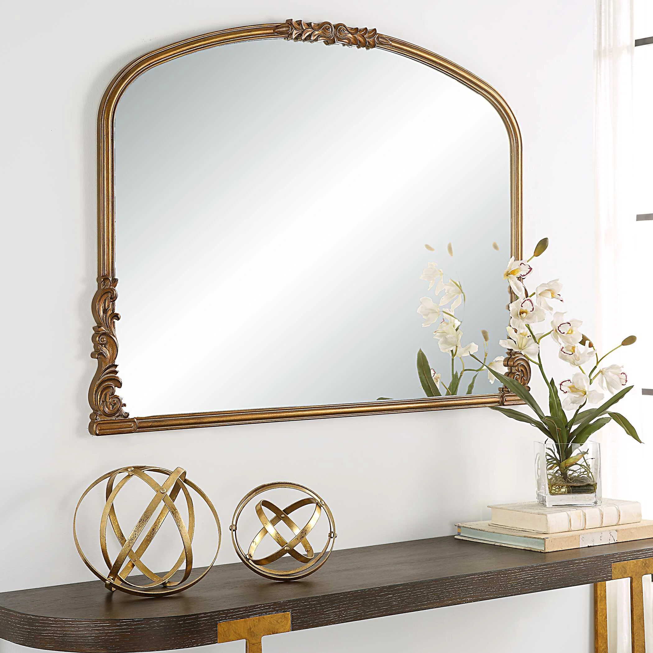 Keith Engineered Wood Arch Mirror | Wayfair North America