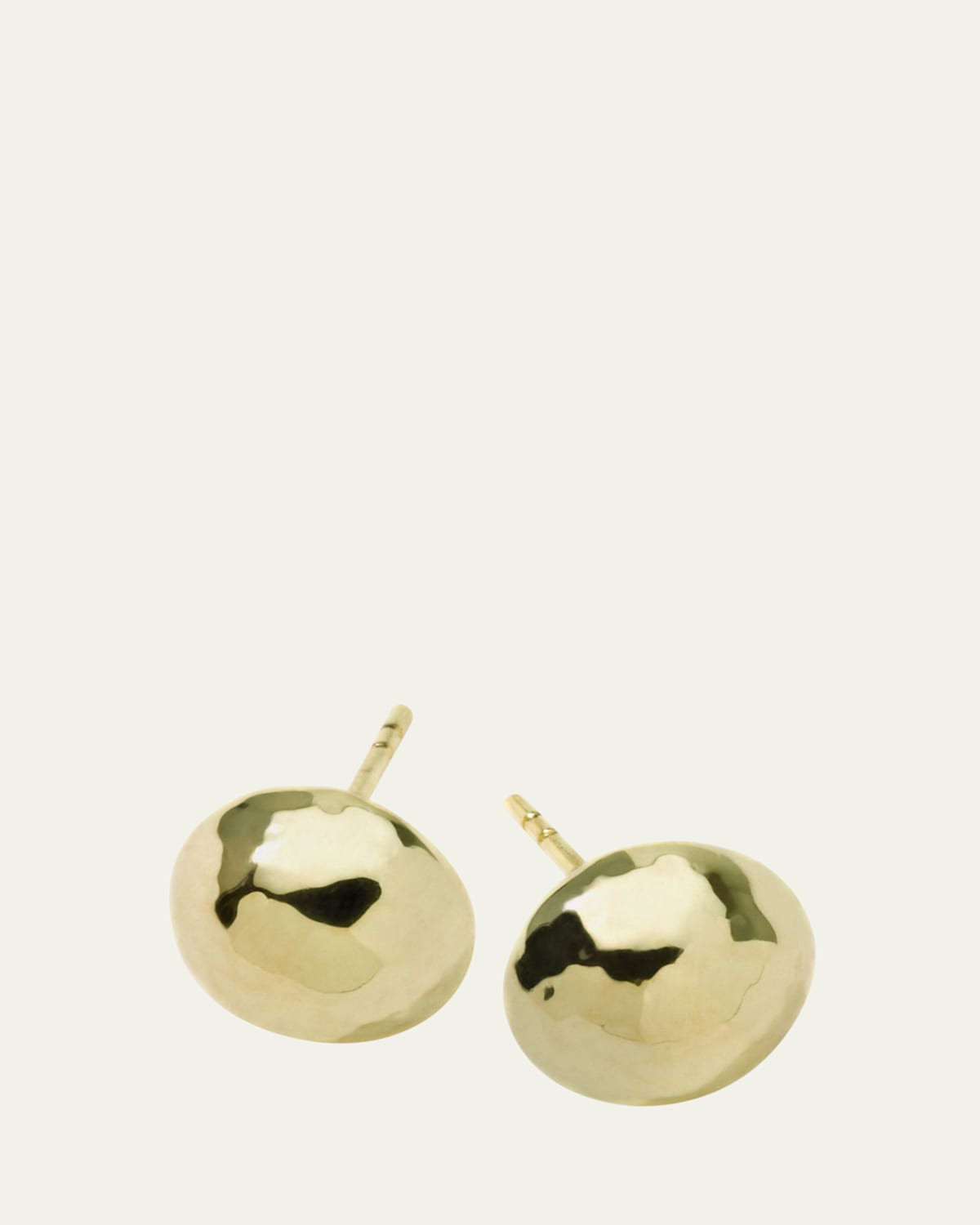 Small Hammered Pinball Stud Earrings in 18K Gold | Bergdorf Goodman