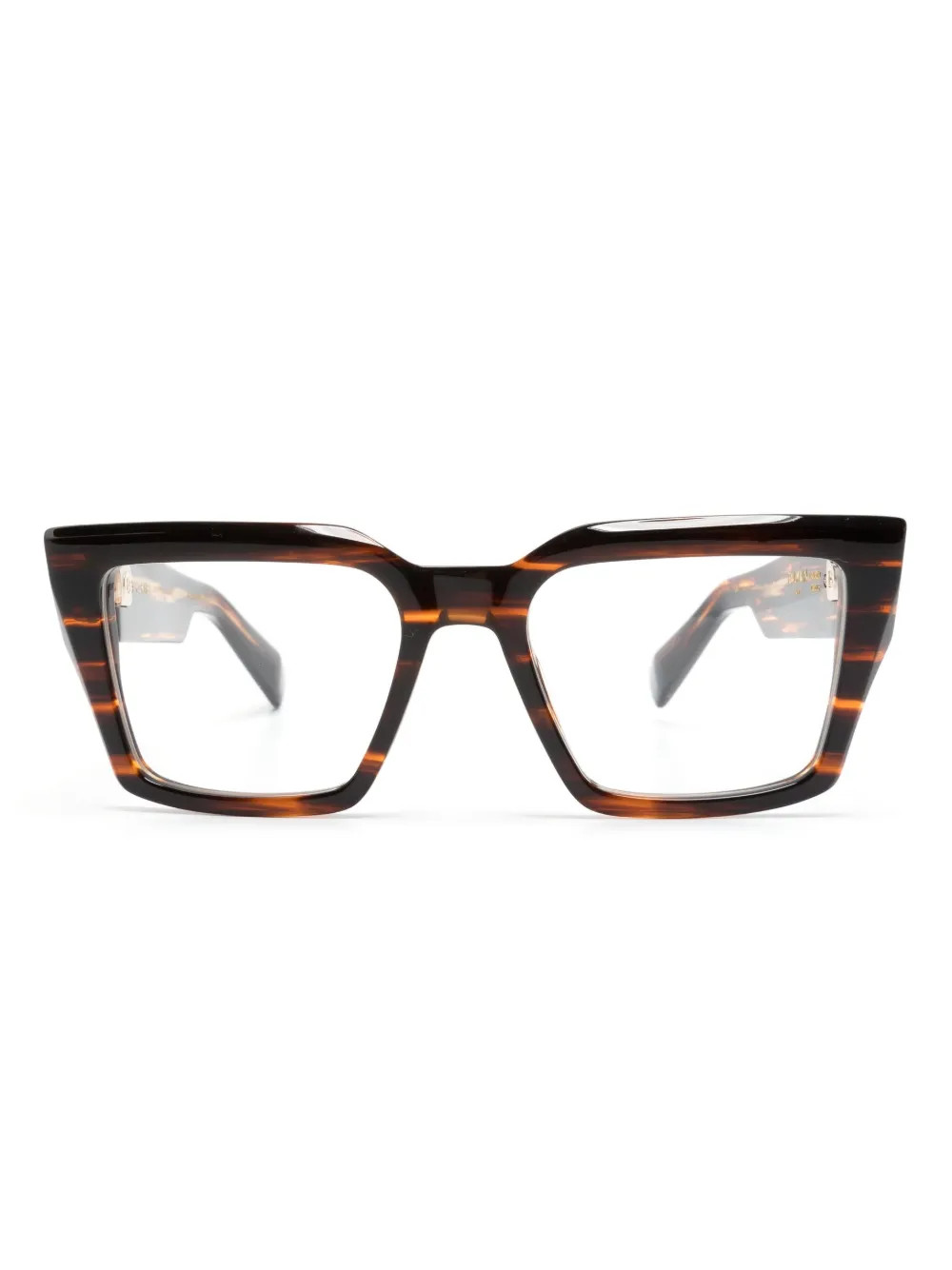 Balmain Eyewear Formee oversize-frame Glasses  | Brown | FARFETCH | Farfetch Global