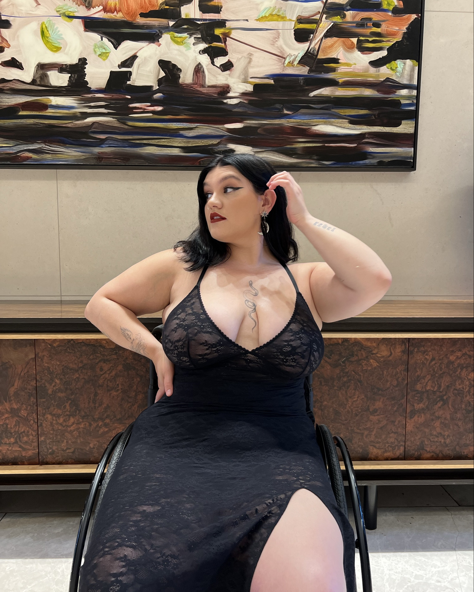 Black lace slip dress 🖤

#LTKuk #LTKmidsize #LTKcurves