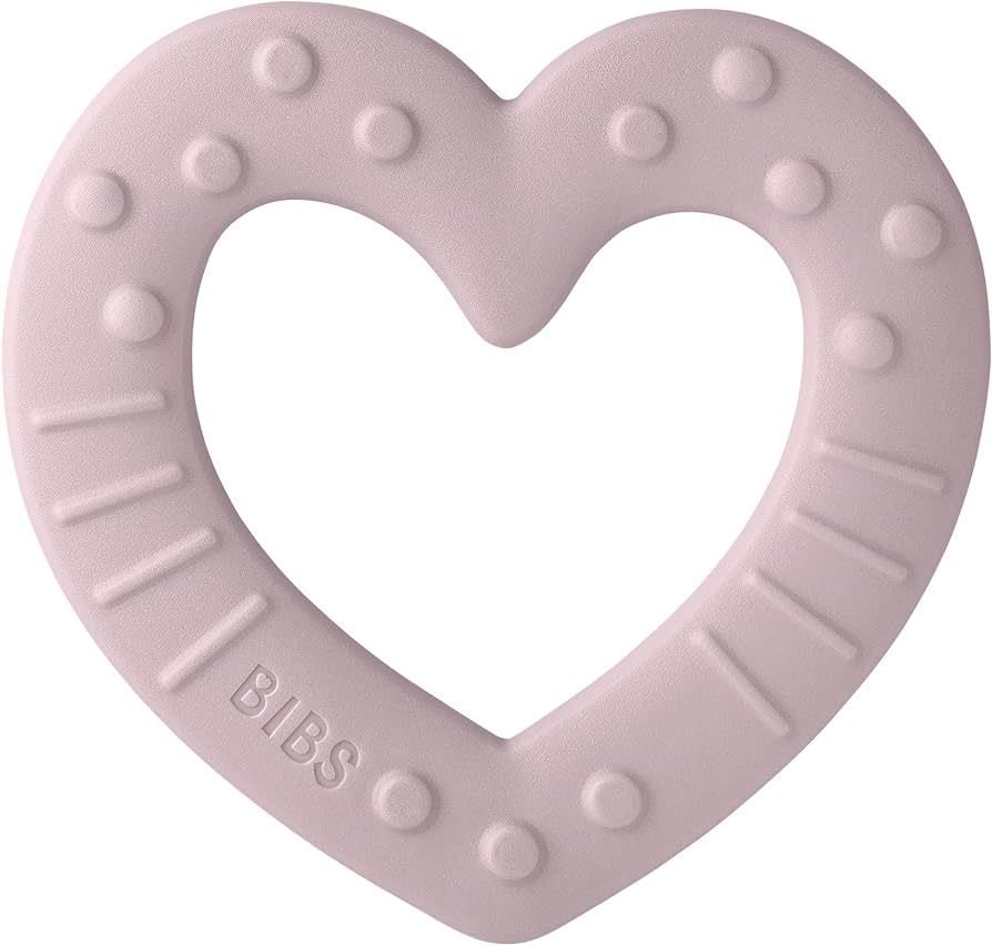 BIBS Baby Bitie Teether | BPA Free | Made in Denmark, Heart, Pink Plum | Amazon (US)