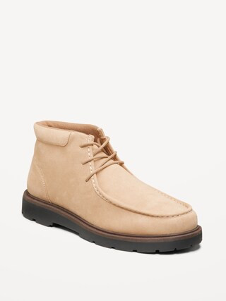 Faux-Suede Derby Boots for Men | Old Navy (US)