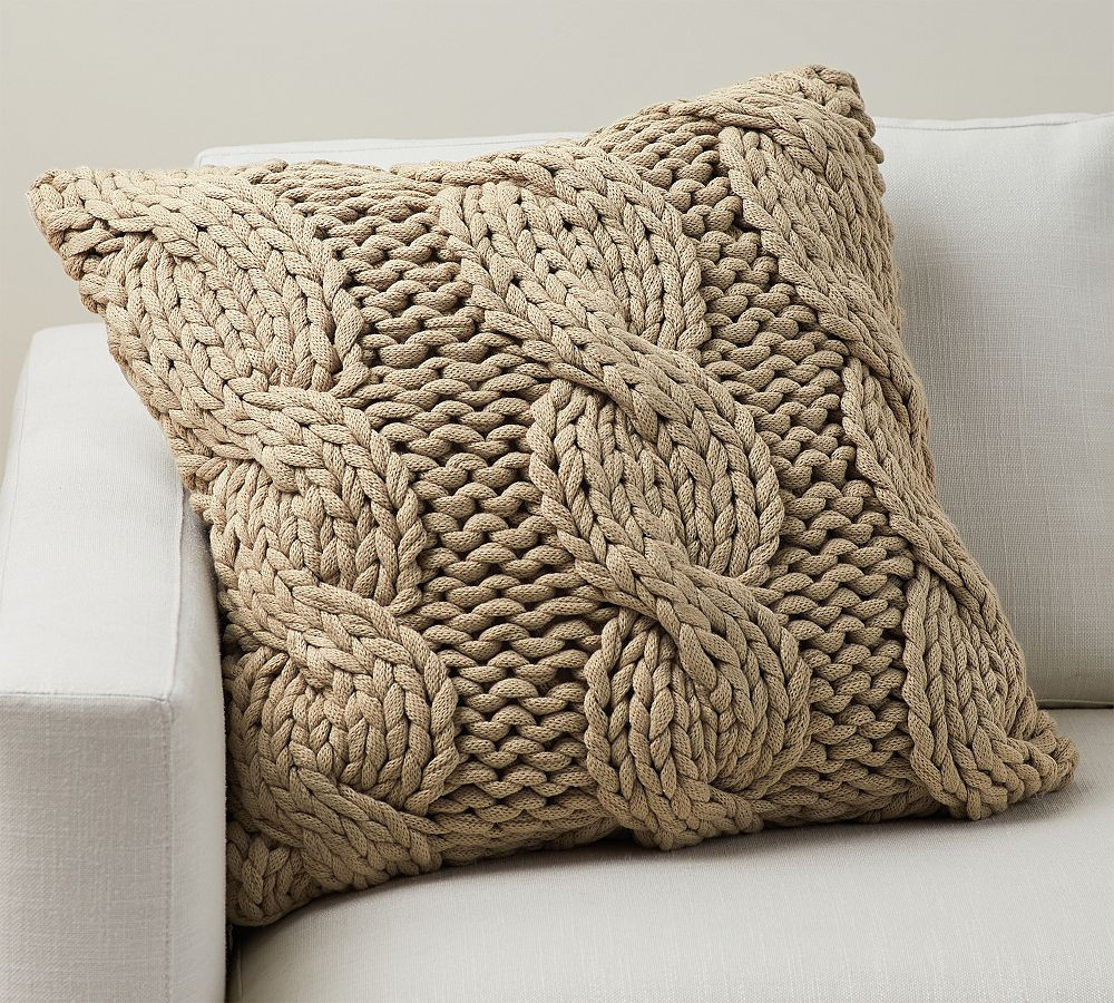 Colossal Handknit Throw Pillow Cozy Pottery  Barn Finds Pottery  Barn Deals Pottery  Barn Sales | Pottery Barn (US)