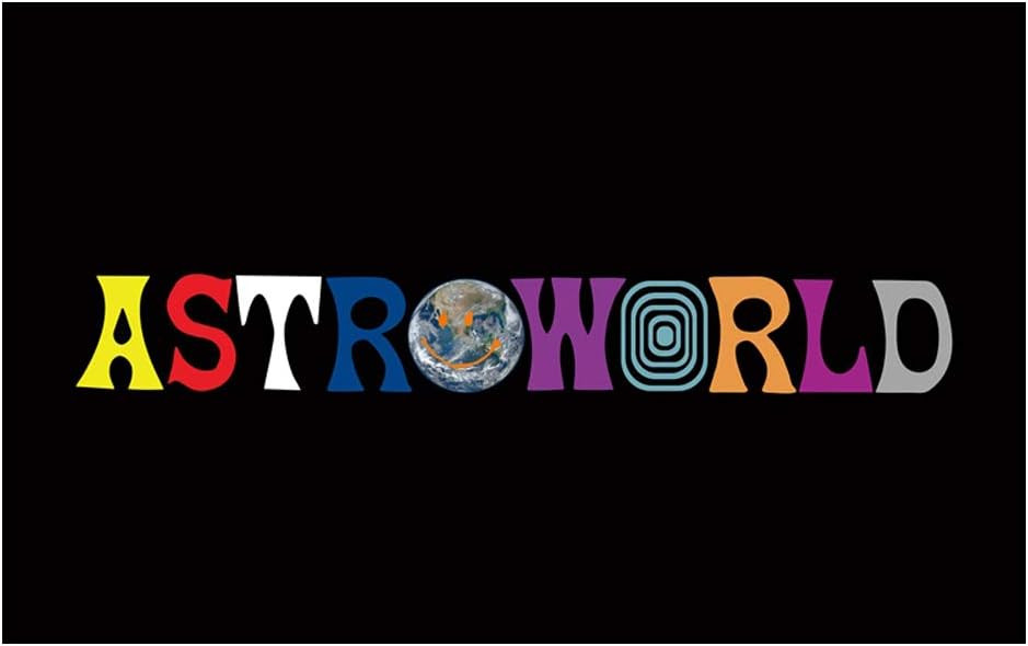 Travis Scott Tapstry Poster Flag Astroworld Flag (3x5ft, Anti-fade Poly 150D) Flag Premium Banner... | Amazon (US)