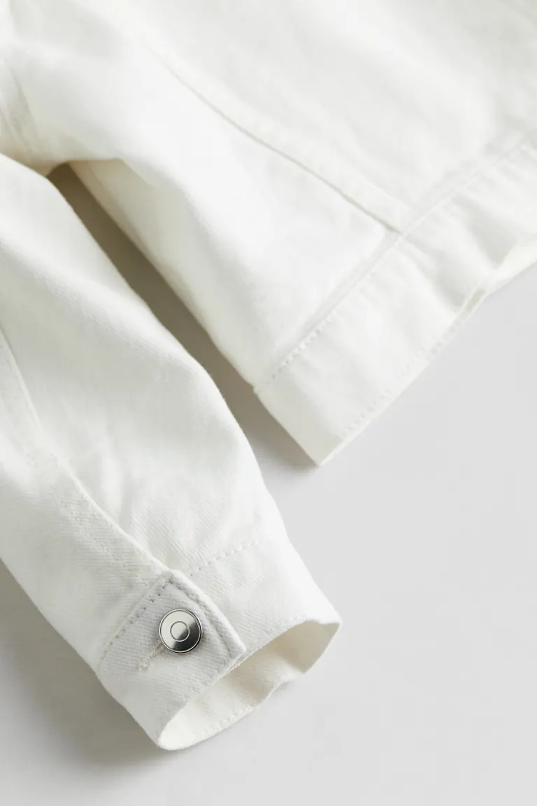 Ruffle-trimmed Twill Jacket | H&M (US + CA)