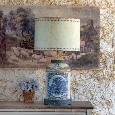 Blue Tole Table Lamp With Shade | Perigold