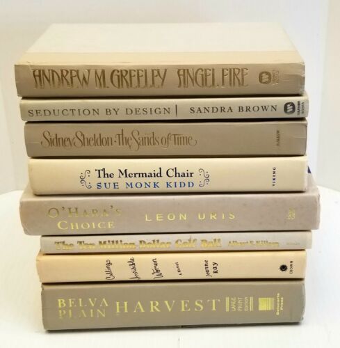 Lot of 8 Assorted Light Taupe Cream Books Mixed Sizes Instant Library Home Decor  | eBay | eBay US