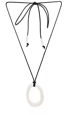 petit moments Pear Corded Necklace in Silver from Revolve.com | Revolve Clothing (Global)