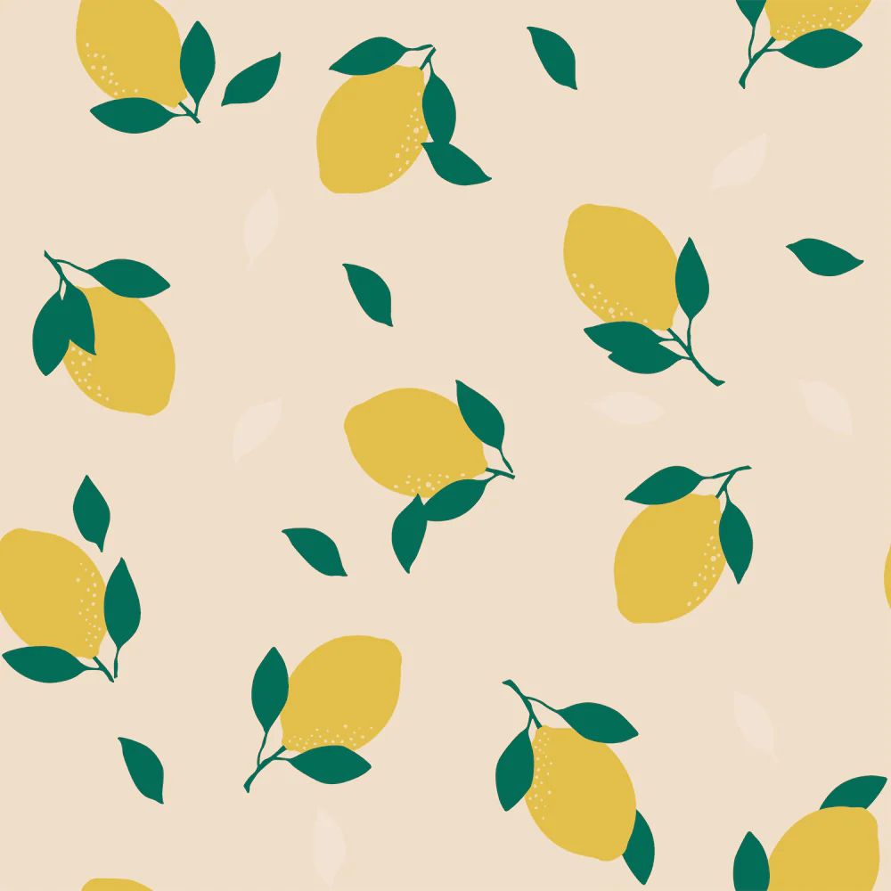 Lemons Peel And Stick Wallpaper | Tempaper