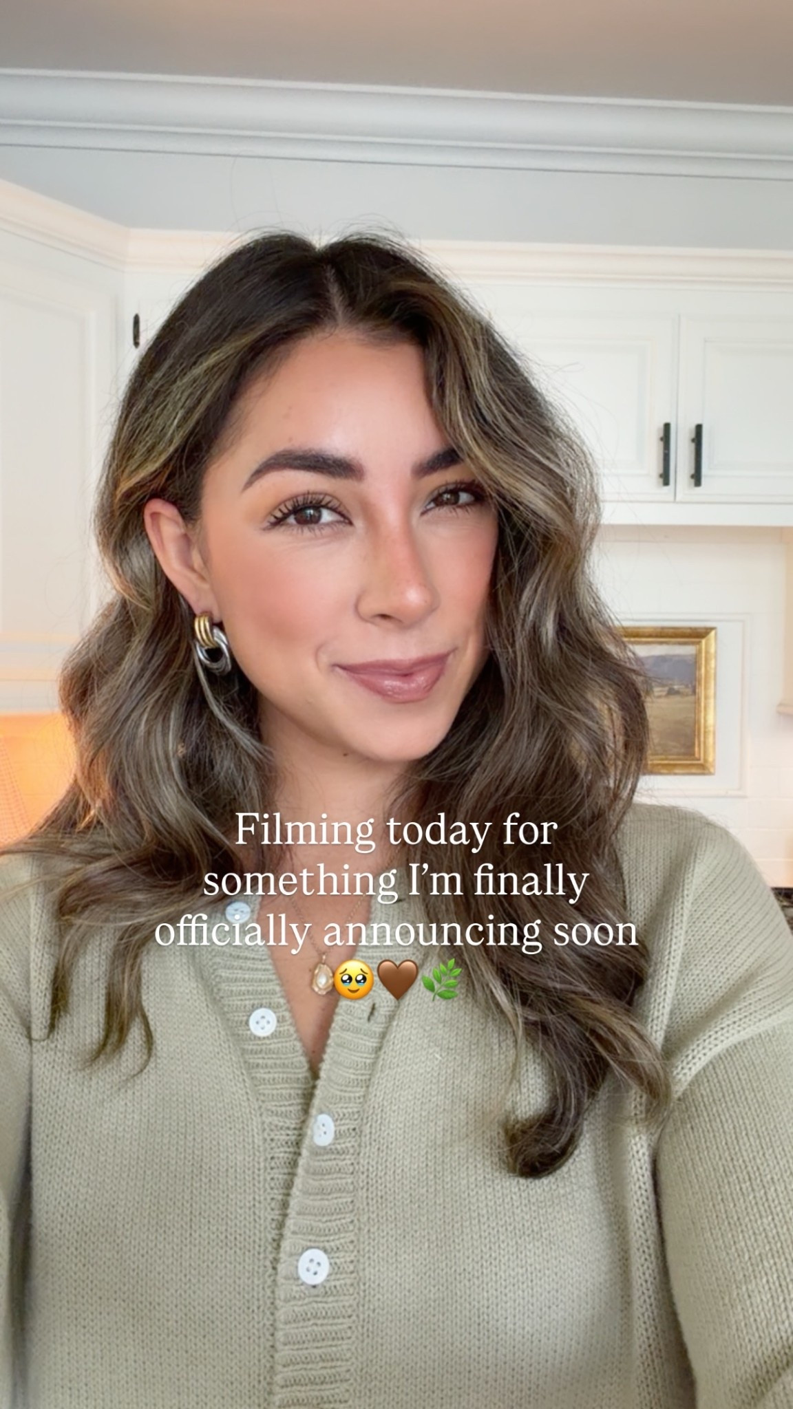 Filming today for something I’m finally officially announcing soon 🥹🤎🌿

Linking the same cardigan but in a different shade of green since mine is currently sold out!

#LTKootd #LTKSeasonal #LTKgrwm