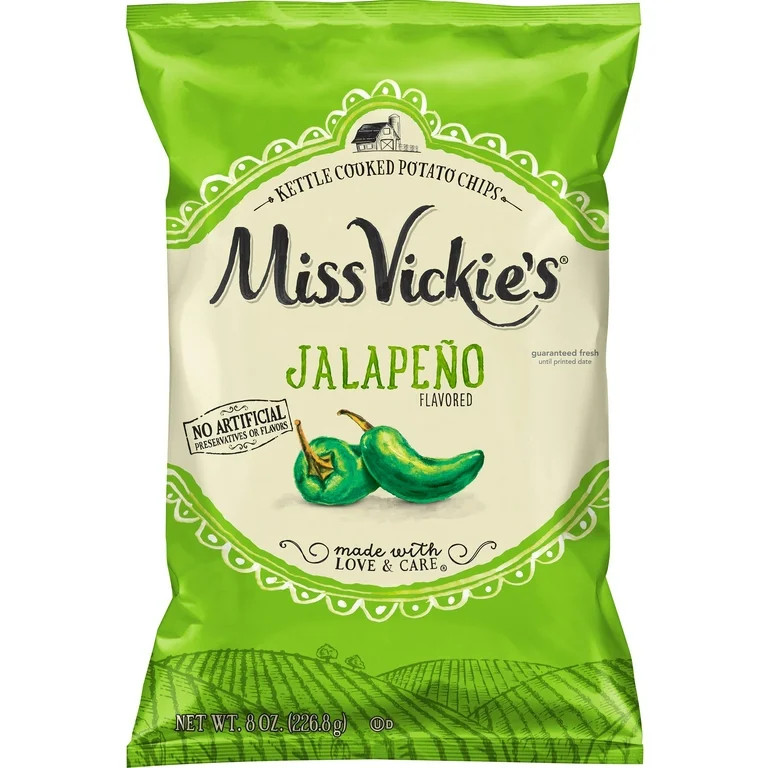 Miss Vickie's Jalapeno Flavored Potato Chips, 8.0 oz Bag | Walmart (US)