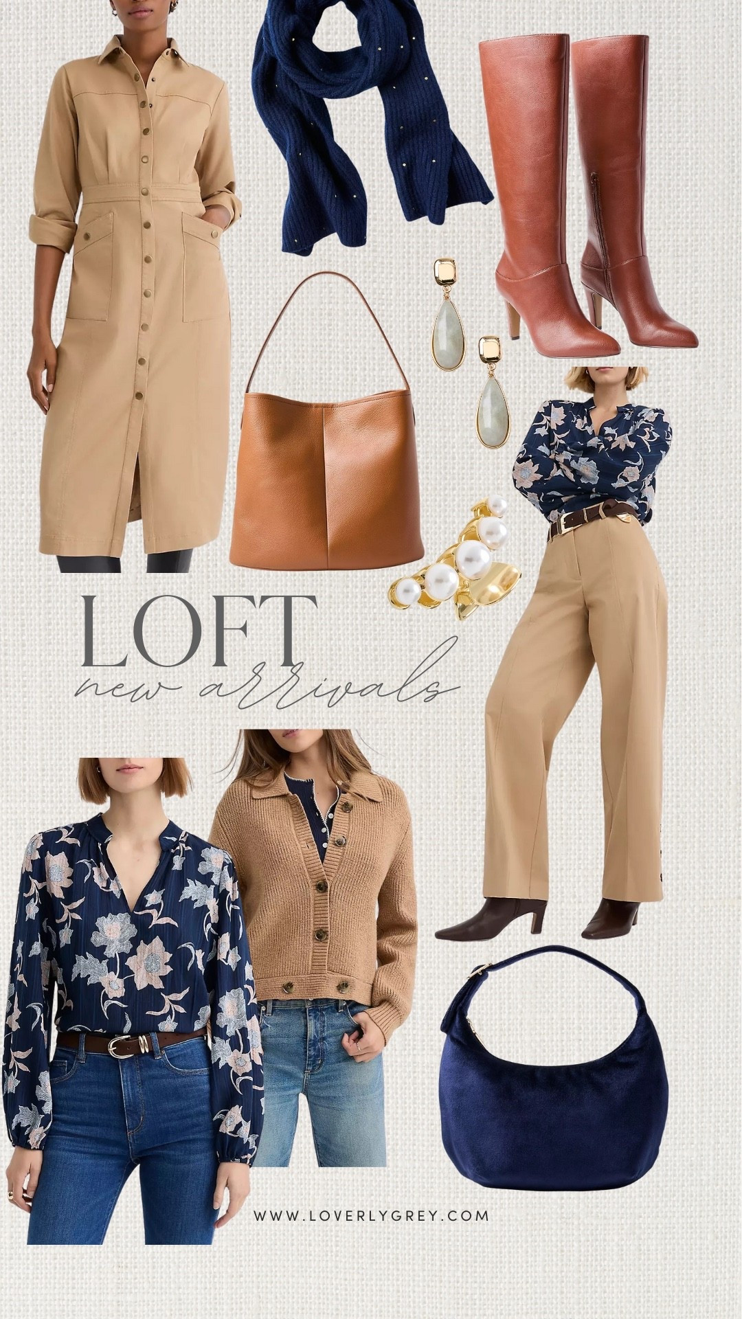 New arrivals from loft that I am loving! The floral long sleeve, khaki trousers, and button down dress would be perfect pieces for workwear. I am also loving their new accessories like the tear drop earrings, pearl claw clip, and navy scarf. 

#LTKootd #LTKSeasonal #LTKWorkwear
