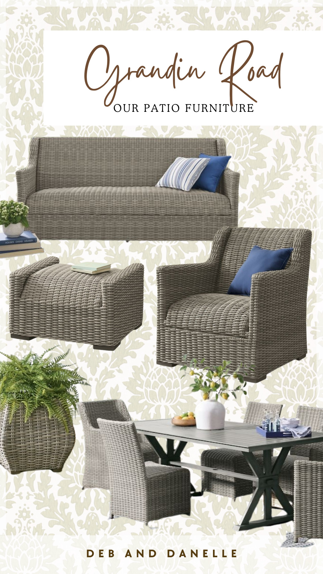 The Montville wicker patio furniture from Grandin Road is currently on an amazing sale. We love the built-in cushioning. It is super comfortable without having to mess with cushions. It's also so easy to keep clean.  

 #LTKSeasonal #LTKHome #LTKSaleAlert